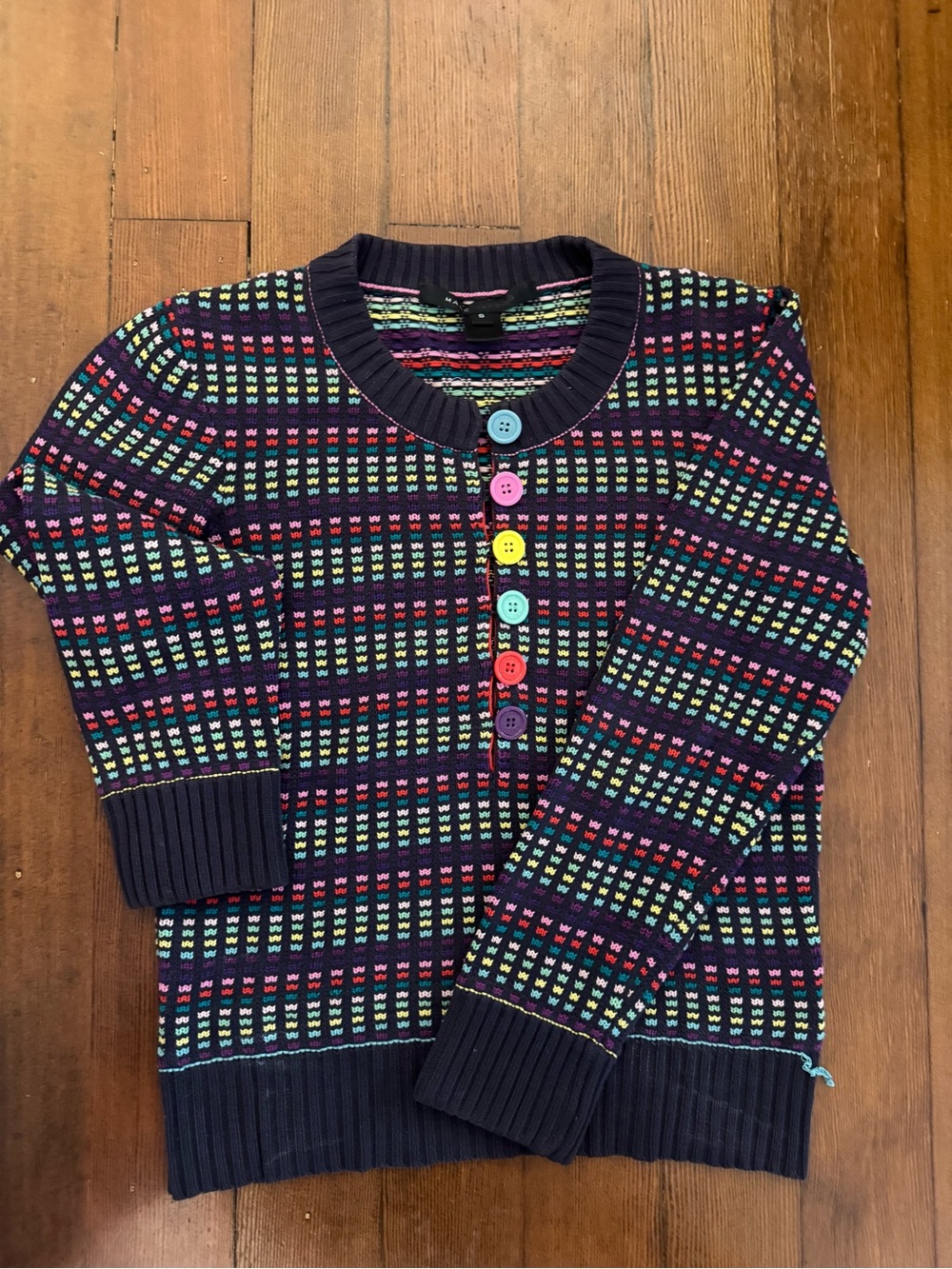 Vintage Y2K Marc Jacobs Rainbow Knit Sweater